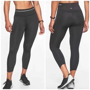 Athleta Sonic Reflective Capri Leggings
